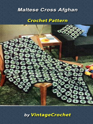 cover image of Maltese Cross Afghan Vintage Crochet Pattern